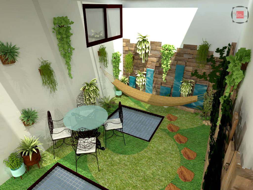 patio interior homify Jardines modernos: Ideas, imágenes y decoración