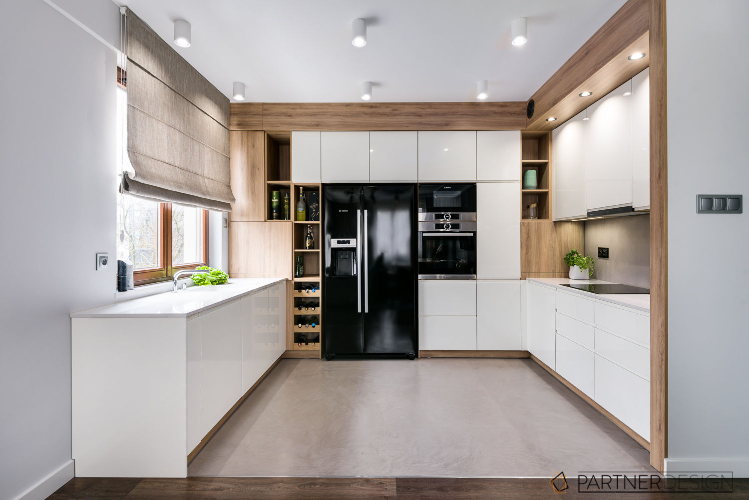 Apartament Dąbie, Q2Design Q2Design Modern kitchen