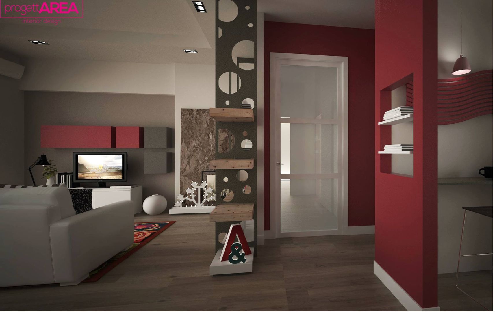 Ristrutturazione casa privata Taranto, progettAREA interni & design progettAREA interni & design Eclectic style corridor, hallway & stairs