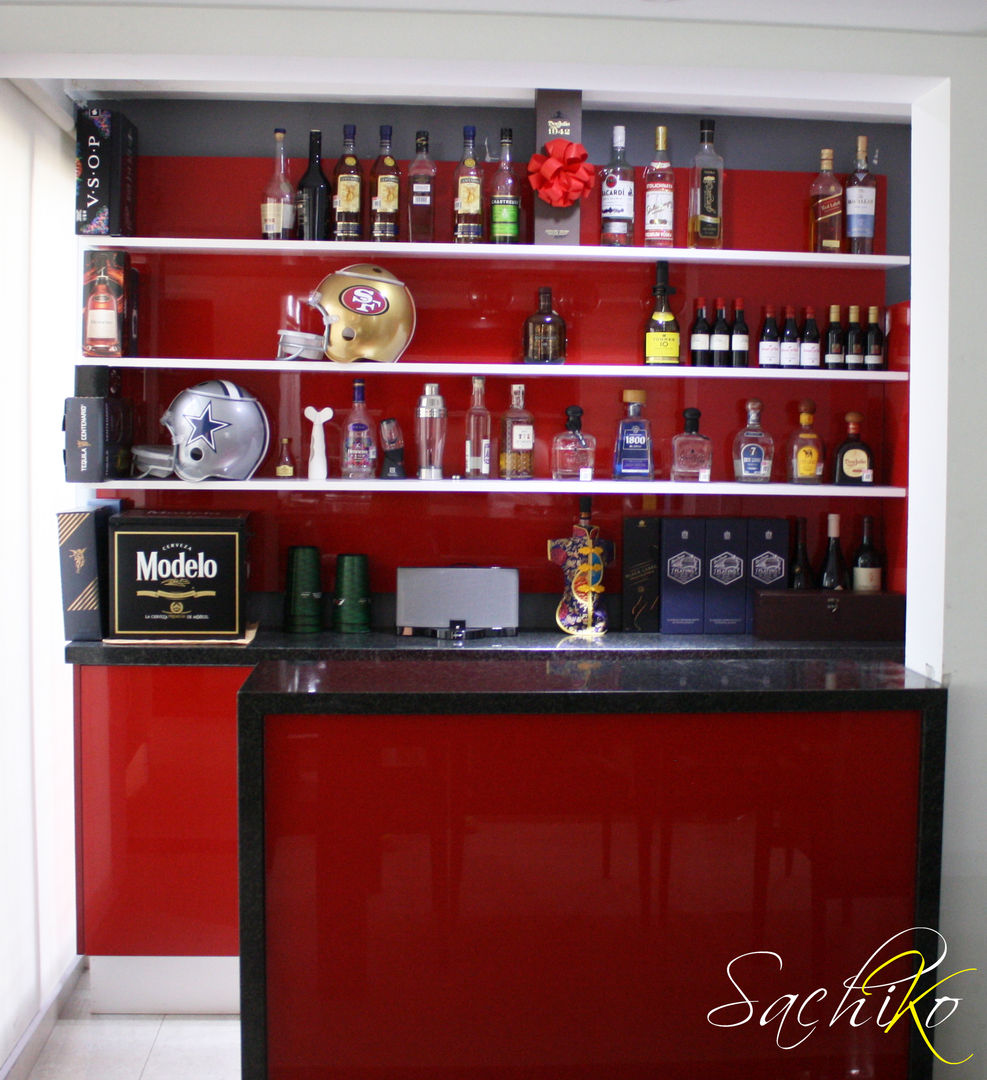 Mini-Bar en Av. Guadalupe homify Cocinas modernas: Ideas, imágenes y decoración Muebles de cocina