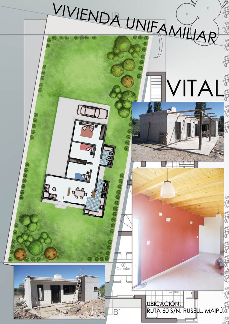 Vivienda Unifamiliar Vital, Hornero Arquitectura y Diseño Hornero Arquitectura y Diseño Houses اینٹوں