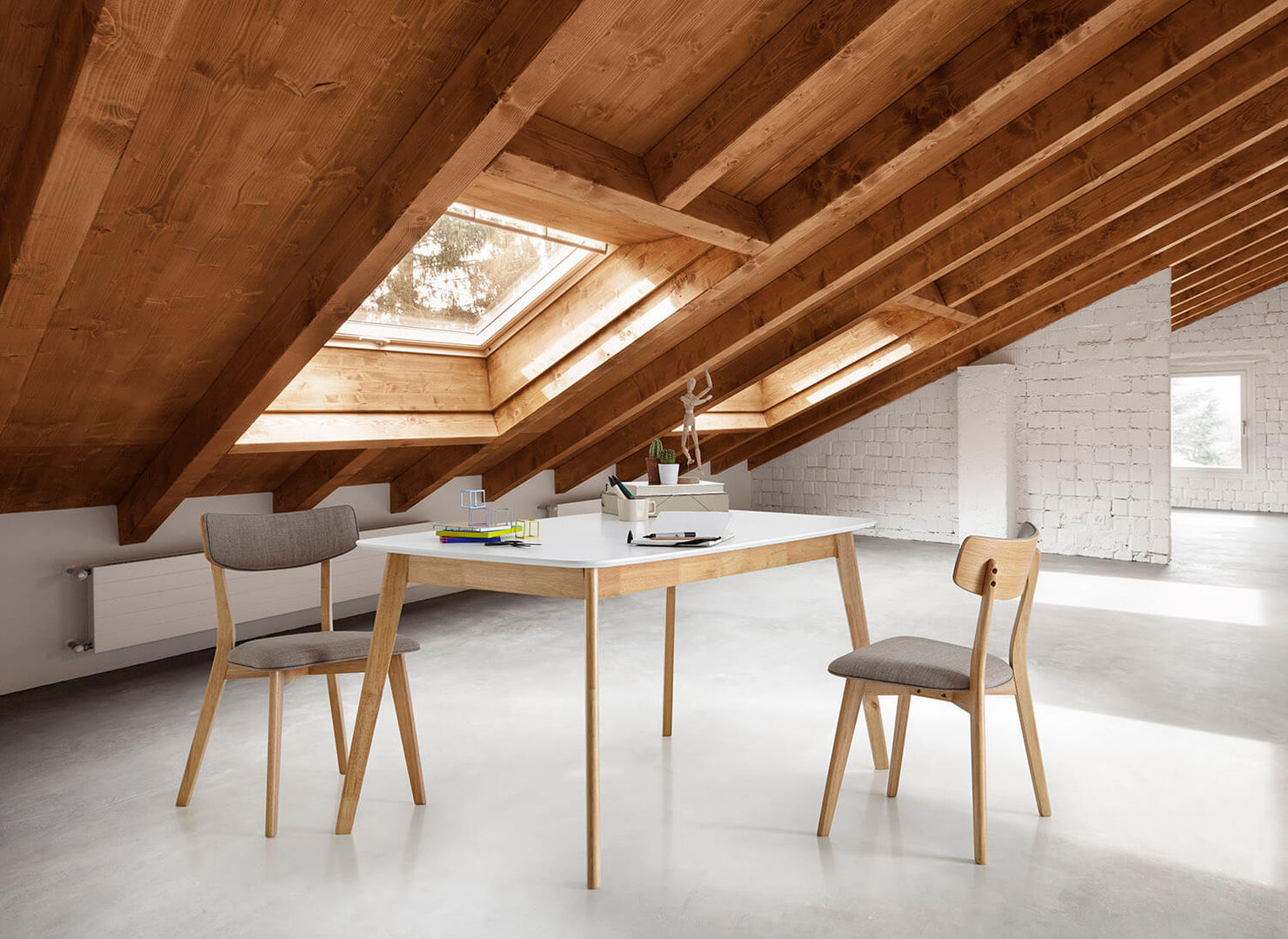 Comedores estilo nórdico, somcasa somcasa Scandinavian style dining room Chairs & benches