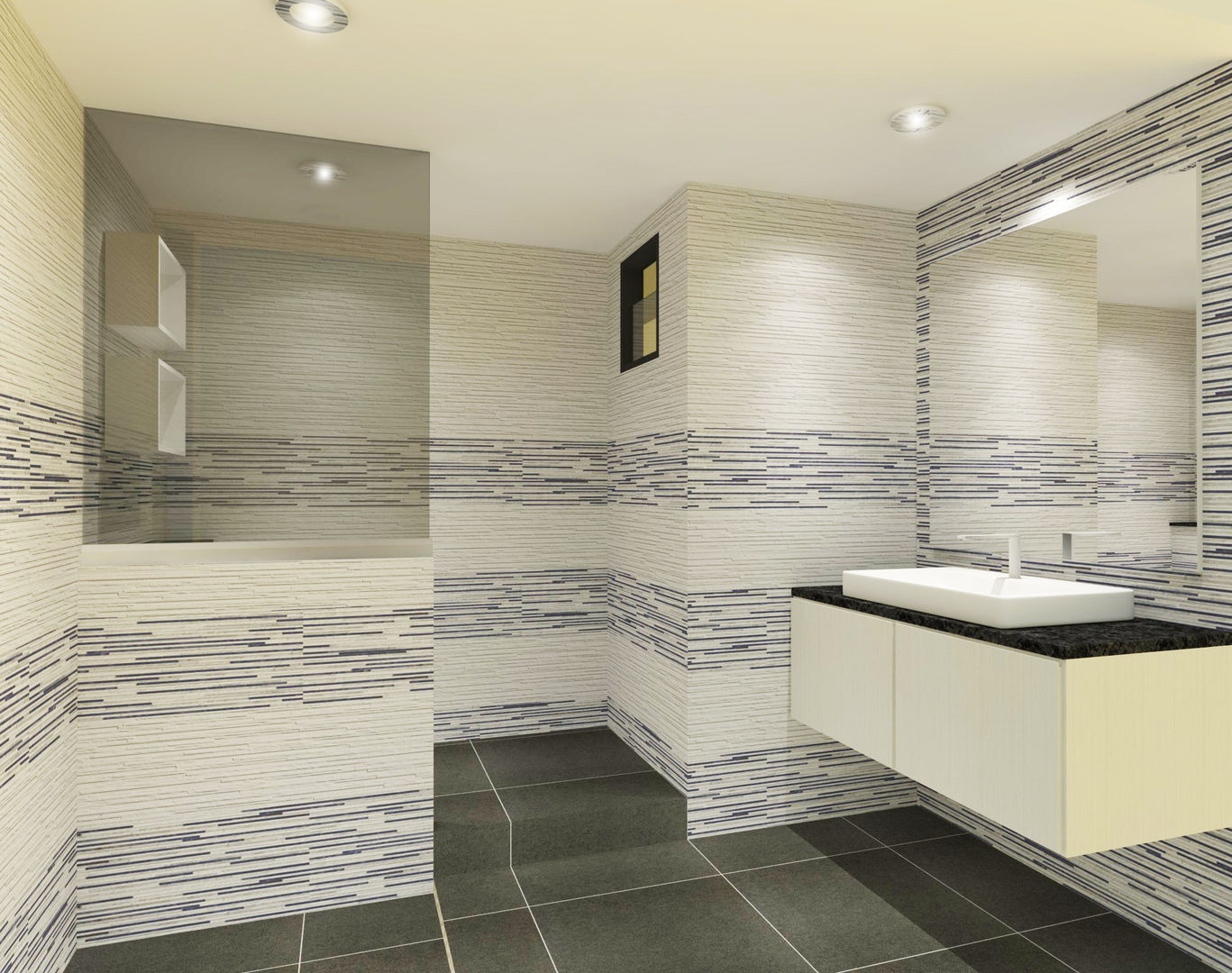 Bathroom 3D Design #37 homify ห้องน้ำ ของตกแต่ง