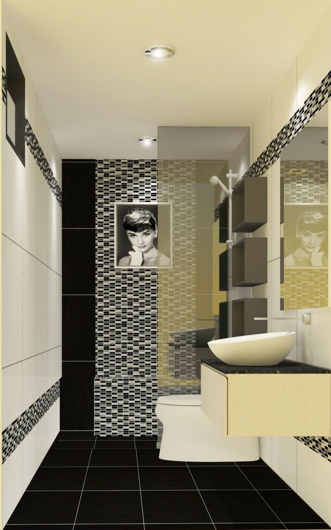 Bathroom 3D Design #38 homify ห้องน้ำ ของตกแต่ง