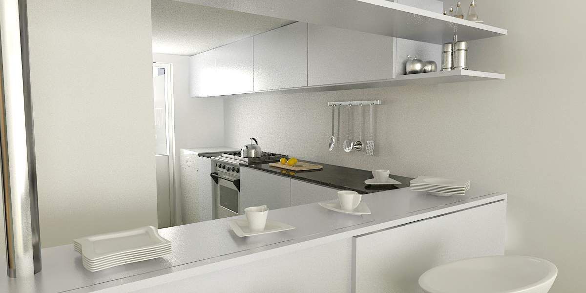 CASA UNO (2012), unoenseis Estudio unoenseis Estudio Minimalist kitchen