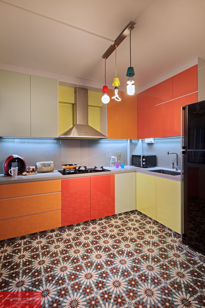 JELAPANG ROAD (BLOCK 502) - Posh Home, Posh Home Posh Home Cocinas de estilo minimalista