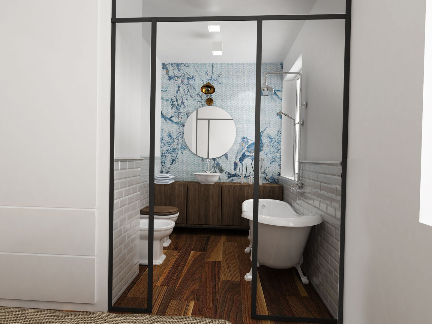 Casa Retro', Euga Design Studio Euga Design Studio Industrial style bathroom