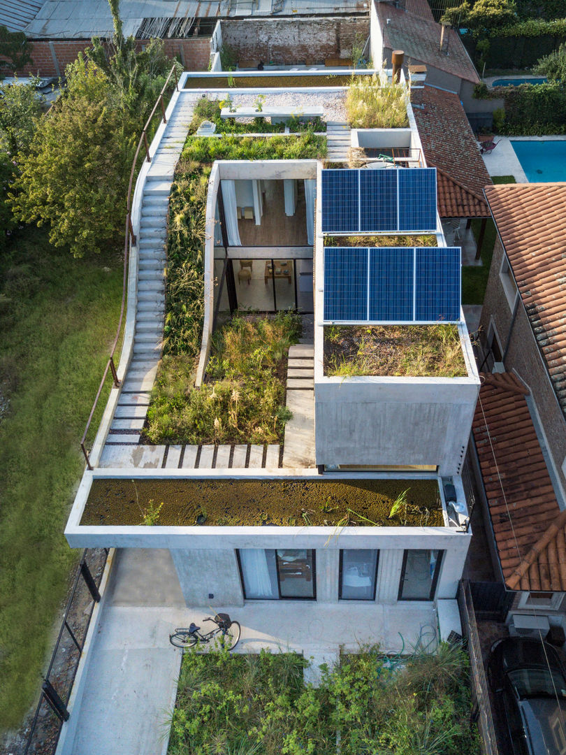 Casa MeMo - VIVIENDA UNIFAMILIAR ICONO DE LA SUSTENTABILIDAD , BAM! arquitectura BAM! arquitectura Casas modernas Concreto