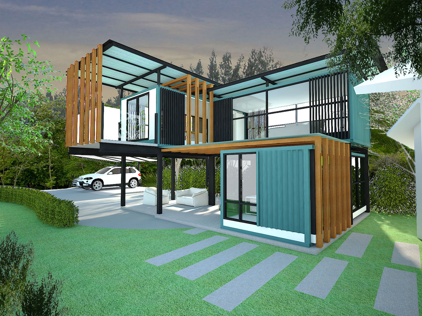 บ้านตู้คอนเทนเนอร์, No.13 Design No.13 Design Modern Houses