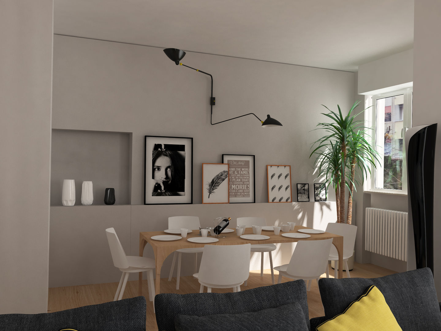 homify Minimalistische eetkamers