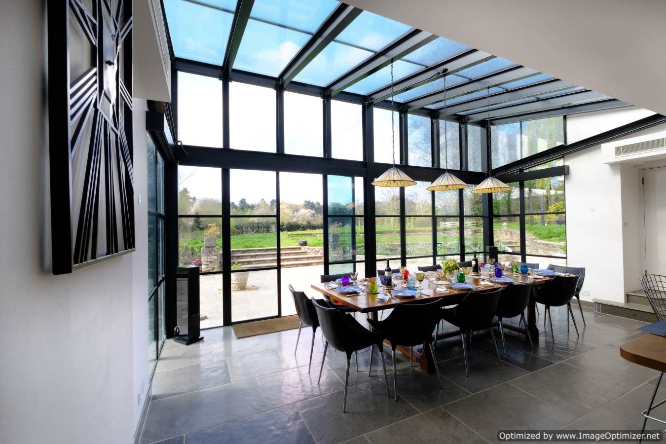 Rowood Farmhouse homify Modern dining room Mondrian,Box Extension,Glass Box,Privacy Glass,Contemporary Home