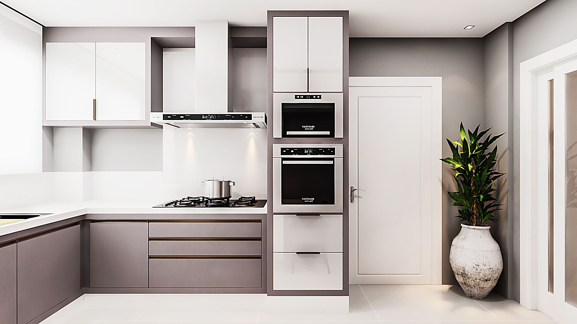 Cozinha Luxo em Balneário Camboriú, Flávia Kloss Arquitetura de Interiores Flávia Kloss Arquitetura de Interiores مطبخ MDF