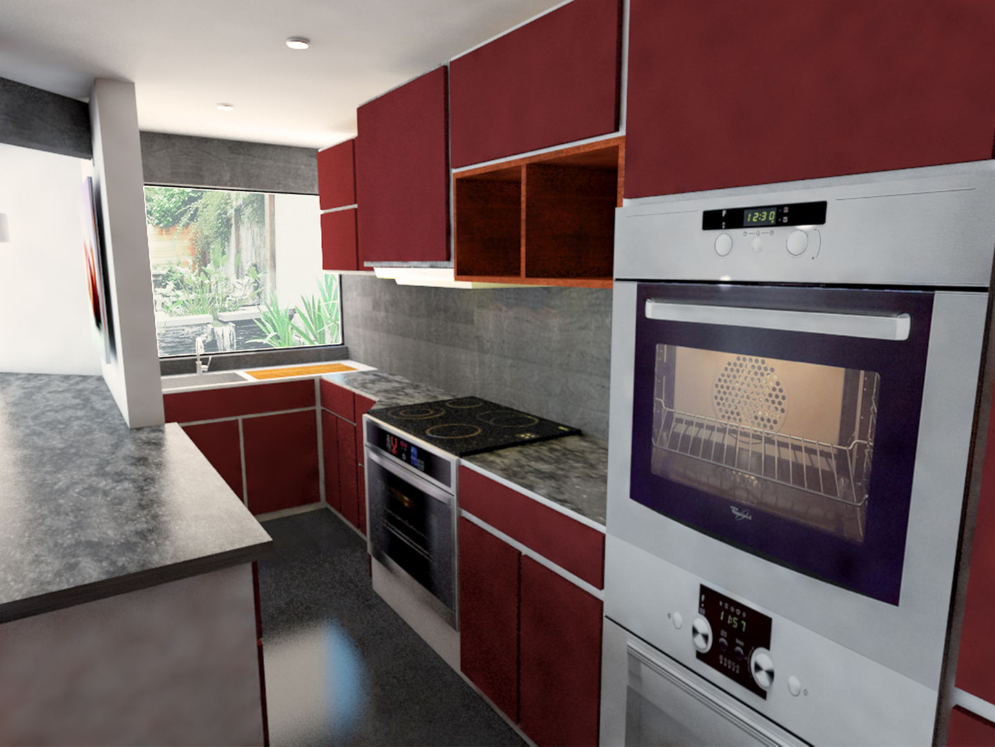 Aguascalientes 41, Kontrast Arquitectos Kontrast Arquitectos Modern style kitchen