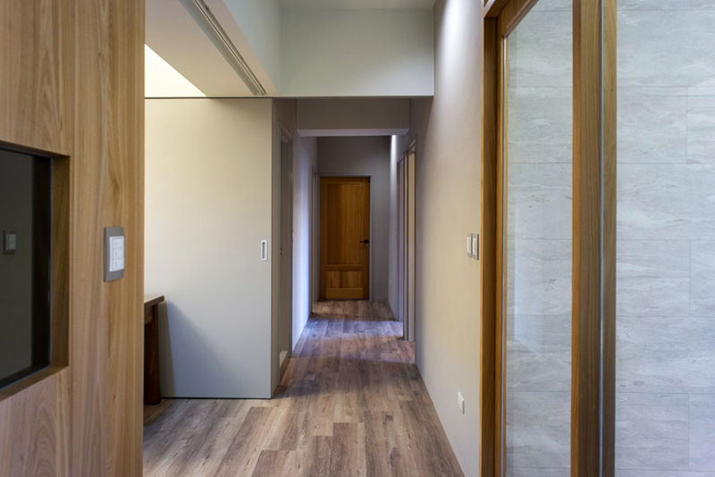 走道 果仁室內裝修設計有限公司 Scandinavian style corridor, hallway& stairs