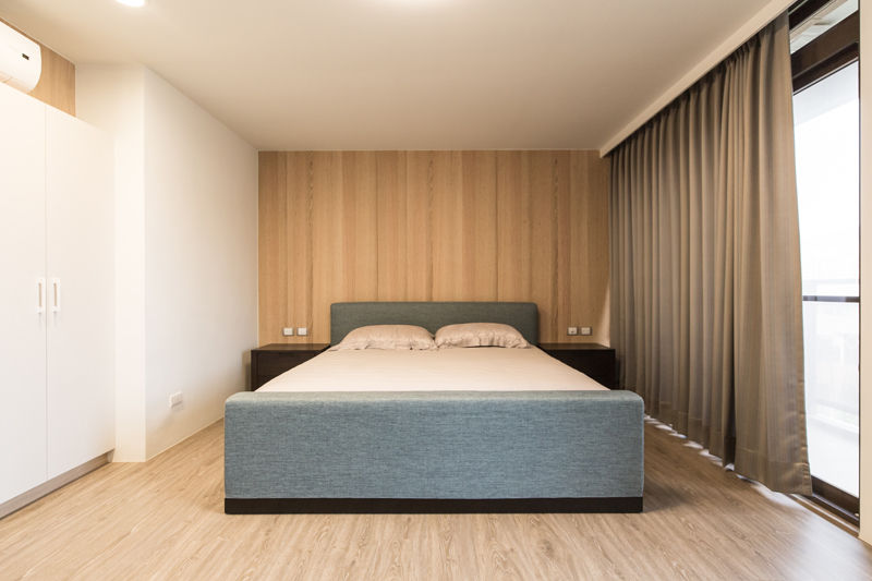 臥室 果仁室內裝修設計有限公司 Minimalist bedroom