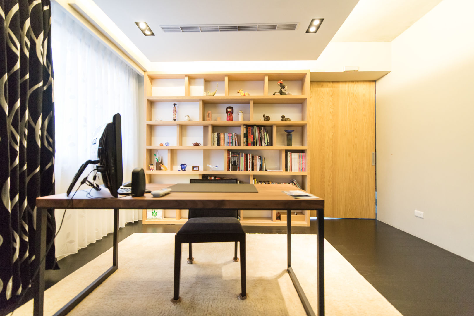 主臥室書房 果仁室內裝修設計有限公司 Minimalist study/office