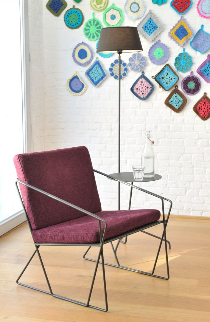 AUDE fauteuil, MOOME MOOME 现代客厅設計點子、靈感 & 圖片 布織品 Amber/Gold 沙發與扶手椅