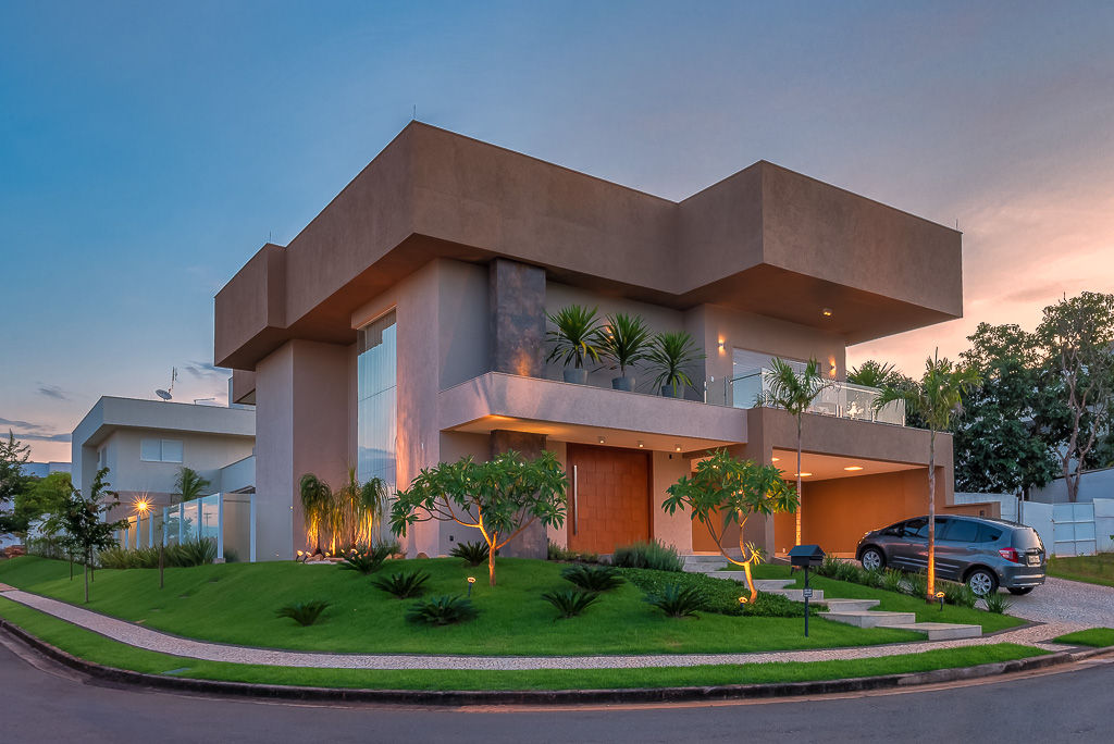 Projeto residencial em condomínio fechado, 360+ arquitetura e interiores 360+ arquitetura e interiores Casas modernas: Ideas, imágenes y decoración