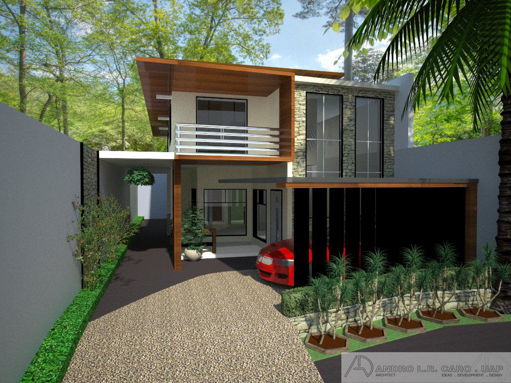 A Two Storey Residence Archcentric Design & Development Modern houses