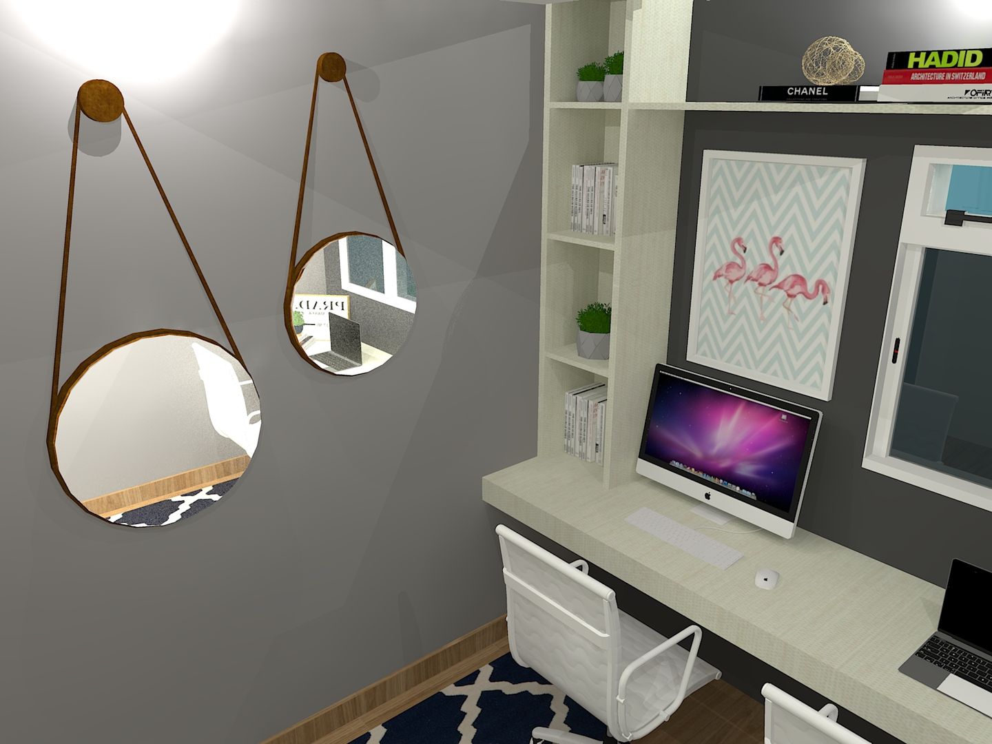 Design de Interiores para Apartamento Pequeno, Studio Beatriz Neves Studio Beatriz Neves Study/office