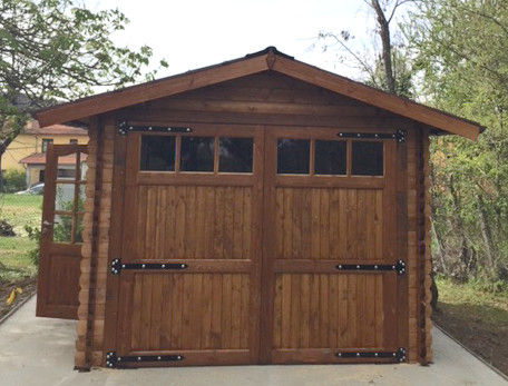 GARAGE IN LEGNO 3X5, DEKALUX DEKALUX Rustic style garage/shed Wood Wood effect Garages & sheds