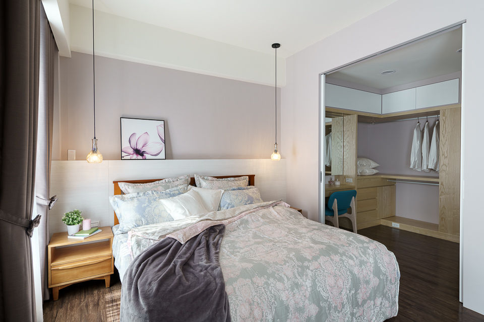 善化 貝森朵夫二期 , 橡樹設計Oak Design 橡樹設計Oak Design オリジナルスタイルの 寝室
