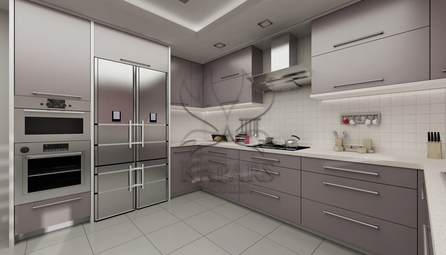 Modern Mutfak Projesi, Kapars Mobilya & Dekorasyon Kapars Mobilya & Dekorasyon Modern Kitchen