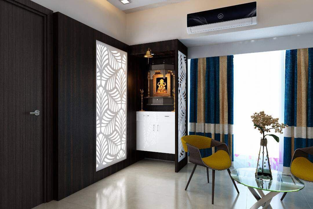 mandir unit homify Modern living room