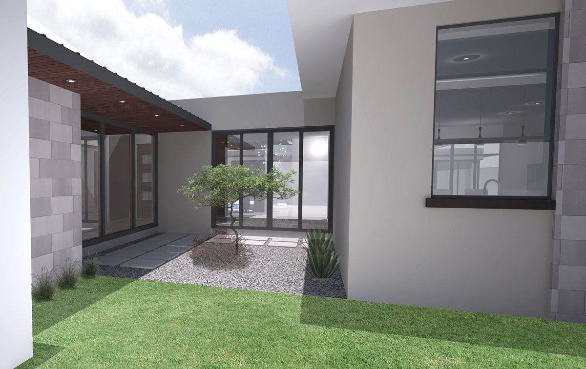 House Mbaga, A4AC Architects A4AC Architects Balcone, Veranda & Terrazza in stile moderno Laterizio