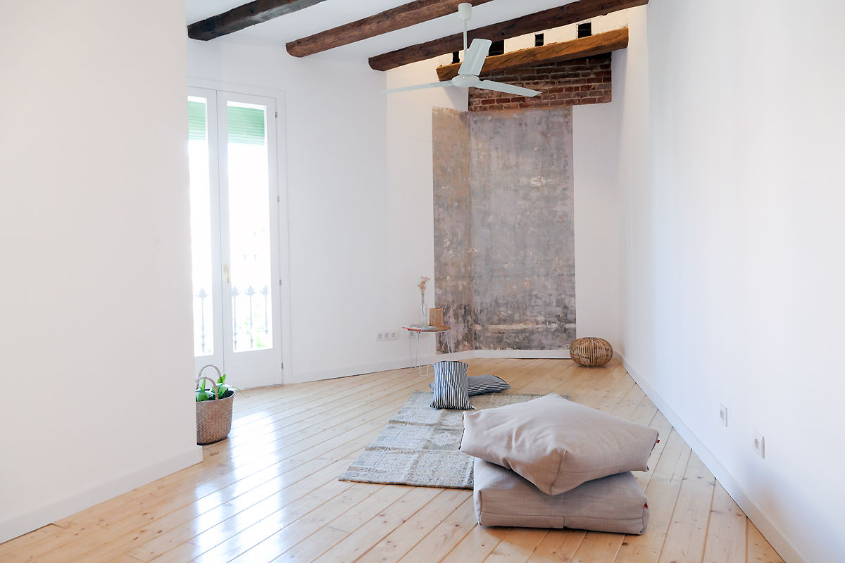 Apartamento en Gracia , Anna Podio arquitectura Anna Podio arquitectura Living room Bricks