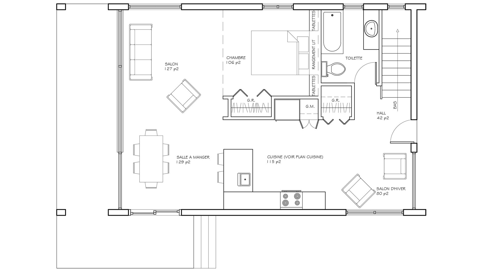 Cabaña Dorval, EnTRE+ EnTRE+ Pareti & Pavimenti in stile moderno