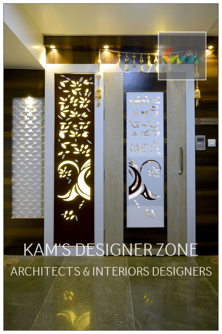 Flat Interior Design for PINKY AGARWAL, KAMS DESIGNER ZONE KAMS DESIGNER ZONE Klassieke huizen