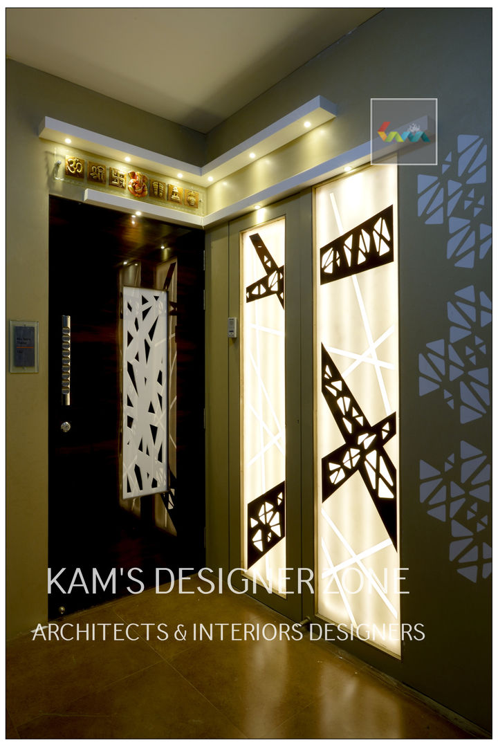 Home interior Design for Manish Thakkar, KAMS DESIGNER ZONE KAMS DESIGNER ZONE Дома в стиле модерн