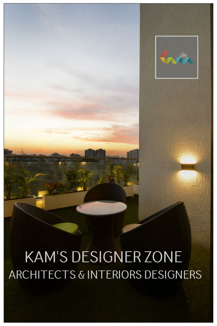 Home interior Design for Manish Thakkar, KAMS DESIGNER ZONE KAMS DESIGNER ZONE Pasillos, vestíbulos y escaleras modernos