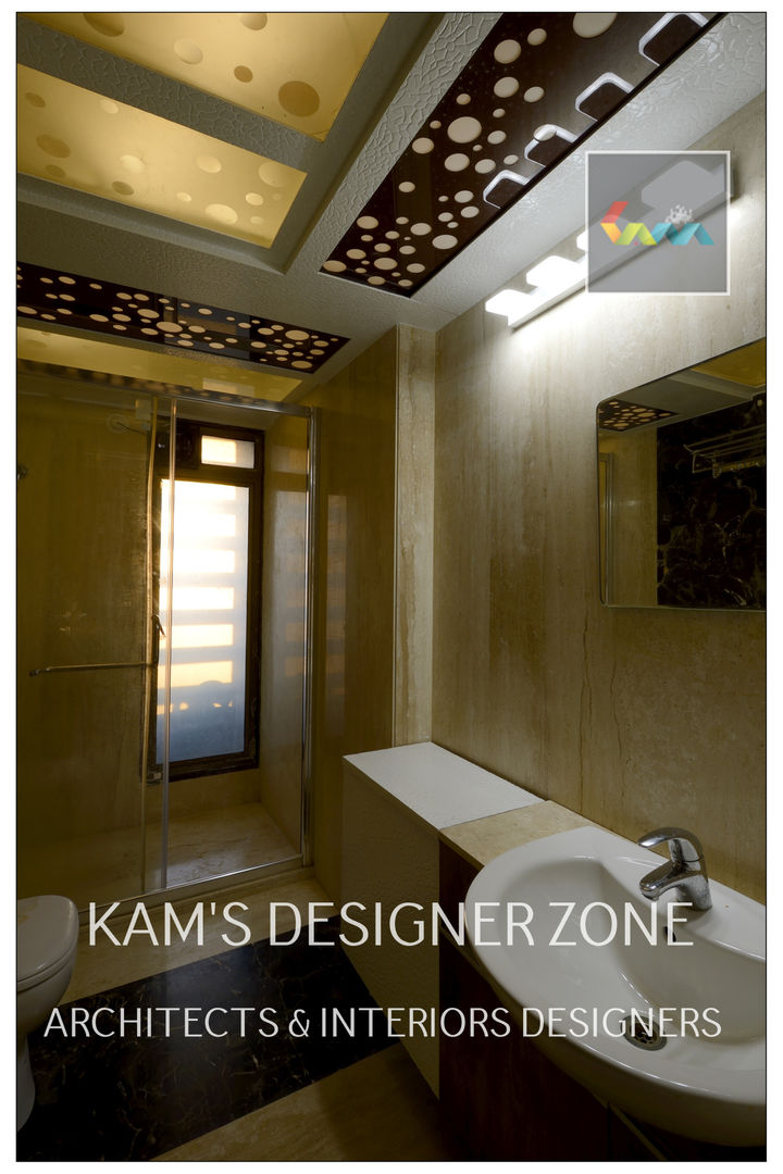 Home interior Design for Manish Thakkar, KAMS DESIGNER ZONE KAMS DESIGNER ZONE Ванная комната в стиле модерн