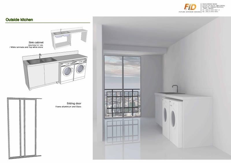 The Oleander Condo, Future Interior Design Co.,Ltd. Future Interior Design Co.,Ltd. Cocinas de estilo ecléctico