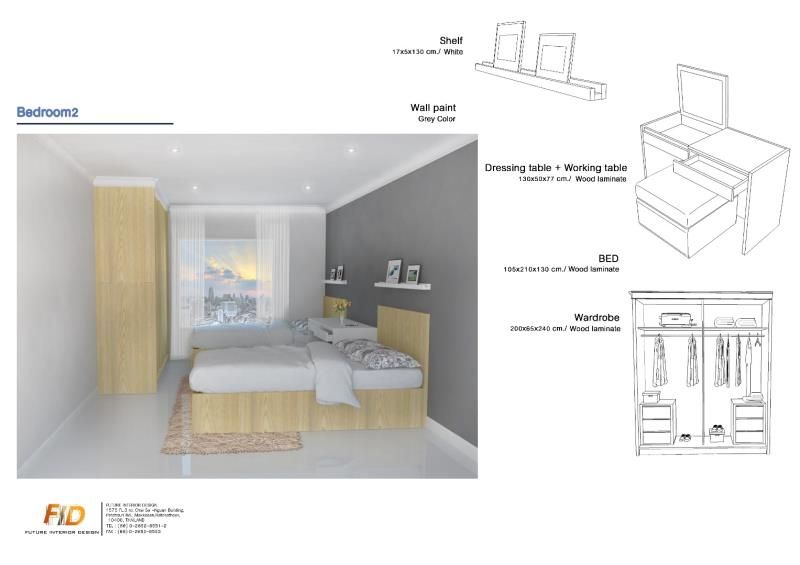 The Oleander Condo, Future Interior Design Co.,Ltd. Future Interior Design Co.,Ltd. Eclectic style bedroom