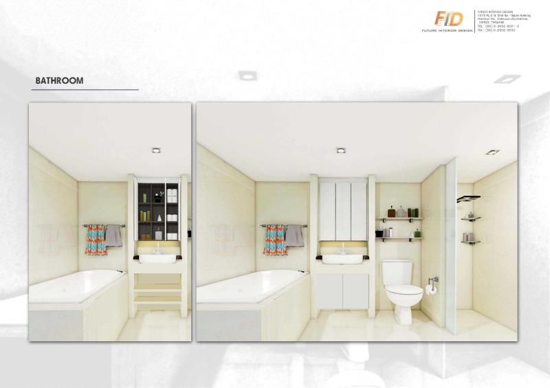 The Oleander Condo, Future Interior Design Co.,Ltd. Future Interior Design Co.,Ltd. ห้องน้ำ