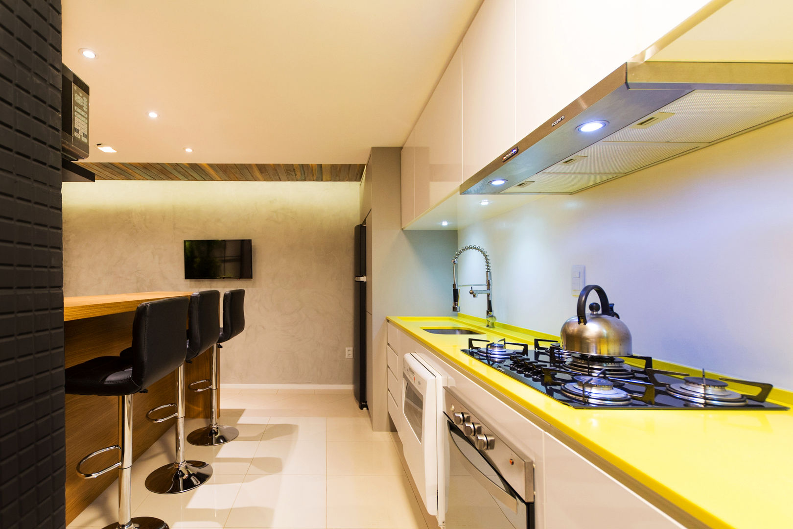 Apto Gourmet - Caçador SC, JDB Arquitetura + Design JDB Arquitetura + Design Modern kitchen