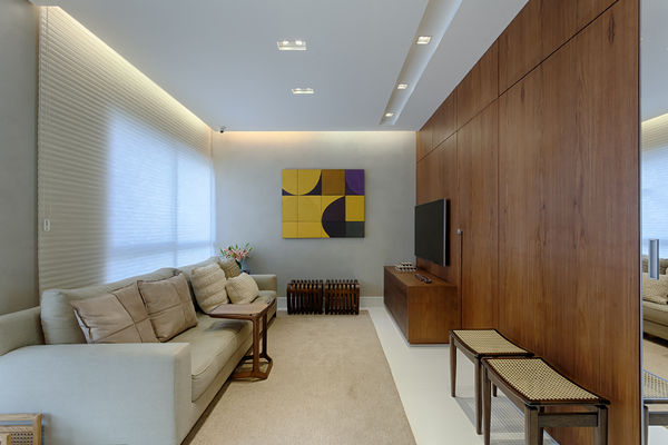 Sala De Estar Renata Basques Arquitetura e Design de Interiores Salas de estar modernas