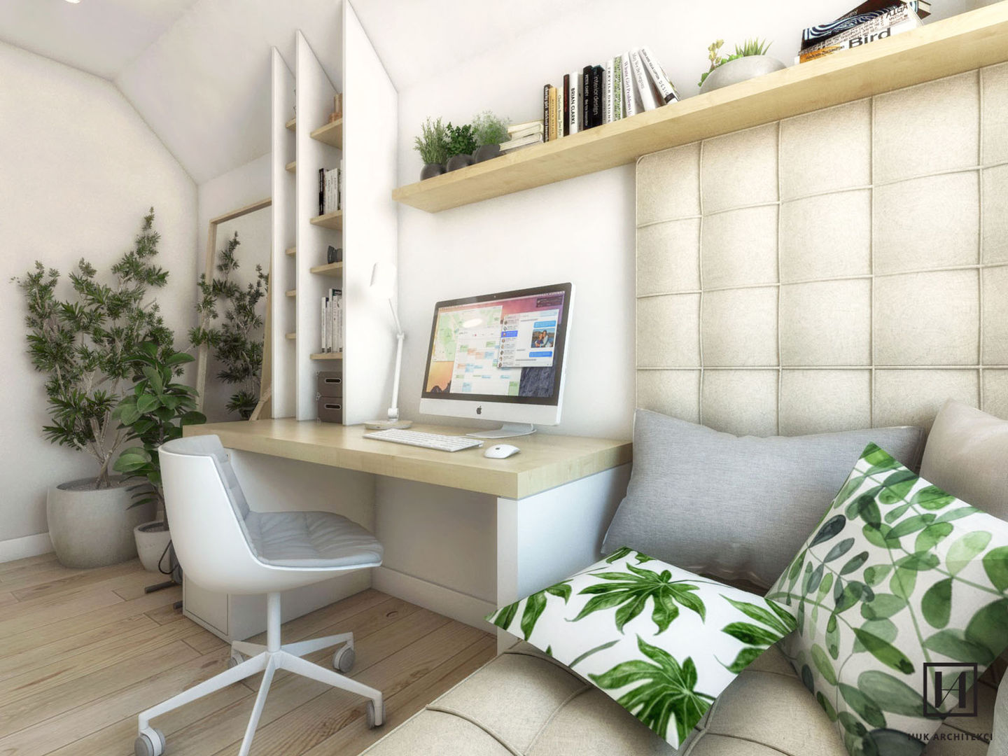 homify Ruang Studi/Kantor Gaya Skandinavia