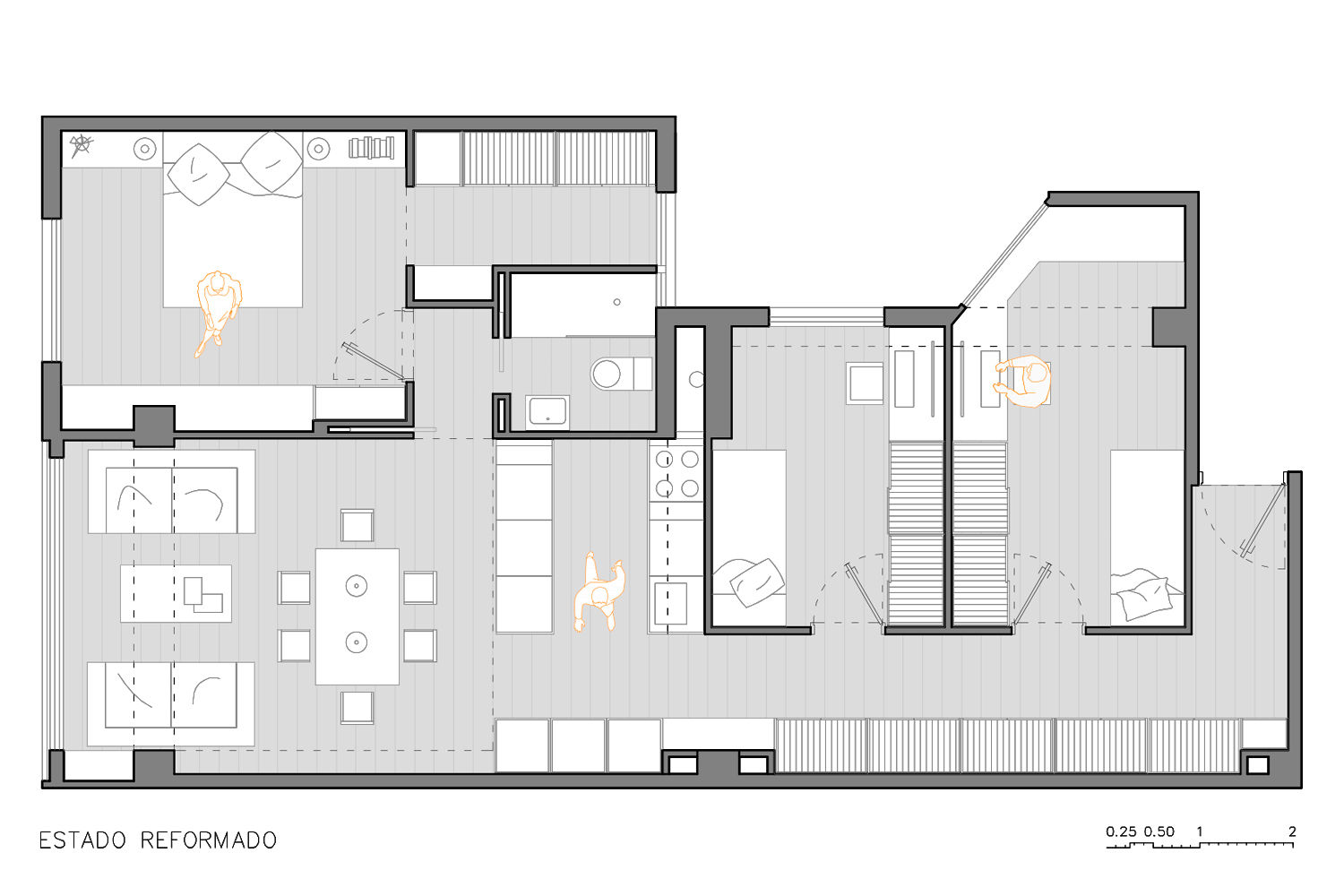 "The Closet" - 80 m²-, Tarragona., GokoStudio GokoStudio Moderne gangen, hallen & trappenhuizen