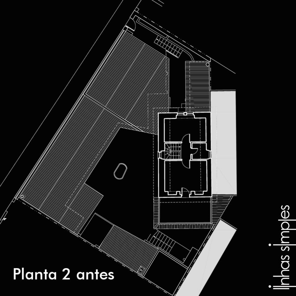 Upper layout plan - BEFORE Linhas Simples