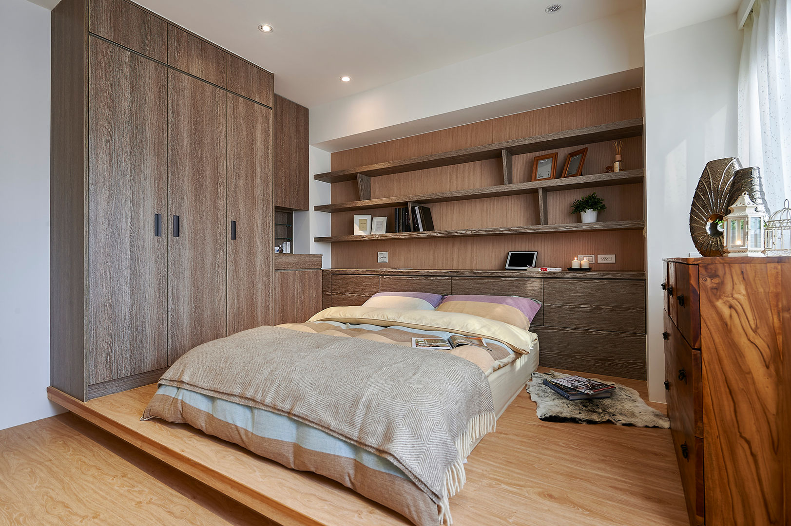 竹城京都品味宅, 舍子美學設計有限公司 舍子美學設計有限公司 Scandinavian style bedroom