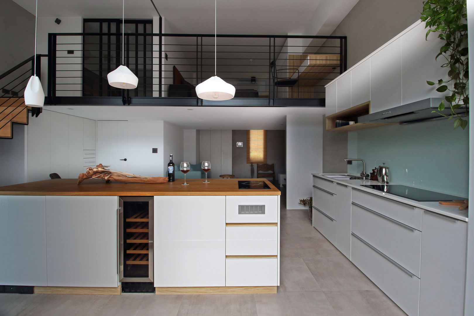 01 樂沐室內設計有限公司 Scandinavian style kitchen Wood-Plastic Composite