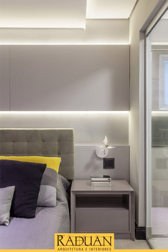 Apartamento 110 m² - Itaim Bibi, Raduan Arquitetura e Interiores Raduan Arquitetura e Interiores Modern style bedroom