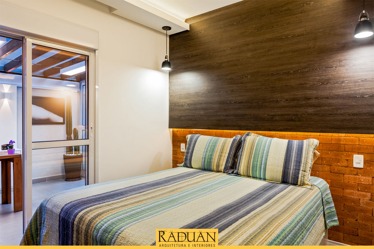 Apartamento 120 m² - Chácara Klabin, Raduan Arquitetura e Interiores Raduan Arquitetura e Interiores Modern style bedroom