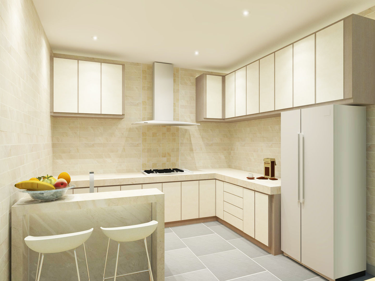 Kitchen 3D Design #5 homify ห้องครัว