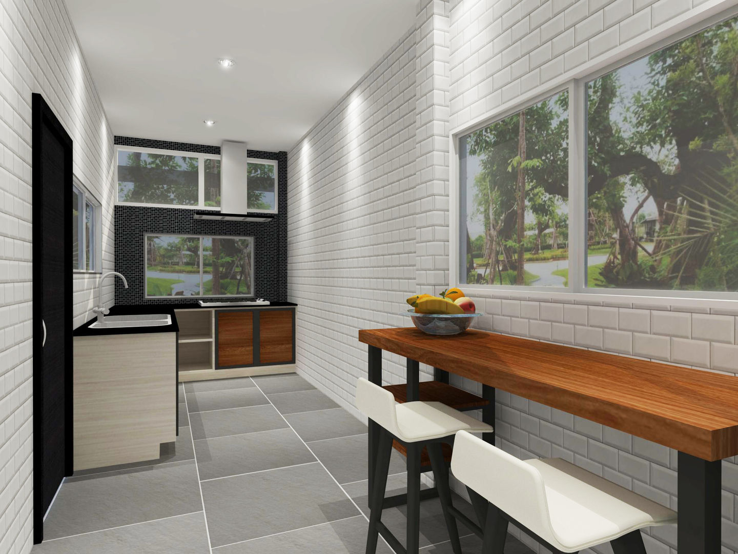 Kitchen 3D Design #16 homify ห้องครัว