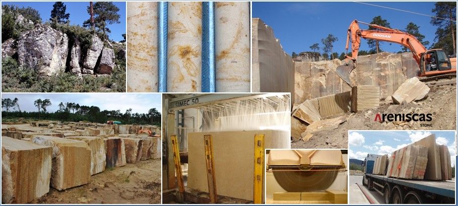 Sandstone and limestone cladding for private and commercial use, ARENISCAS STONE ARENISCAS STONE Rumah Modern Batu